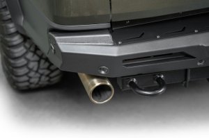Ford Ranger Raptor Bumper - Rear - Addictive Desert Designs - Edge - Hammer Black with Satin Black Panels - `24-`26